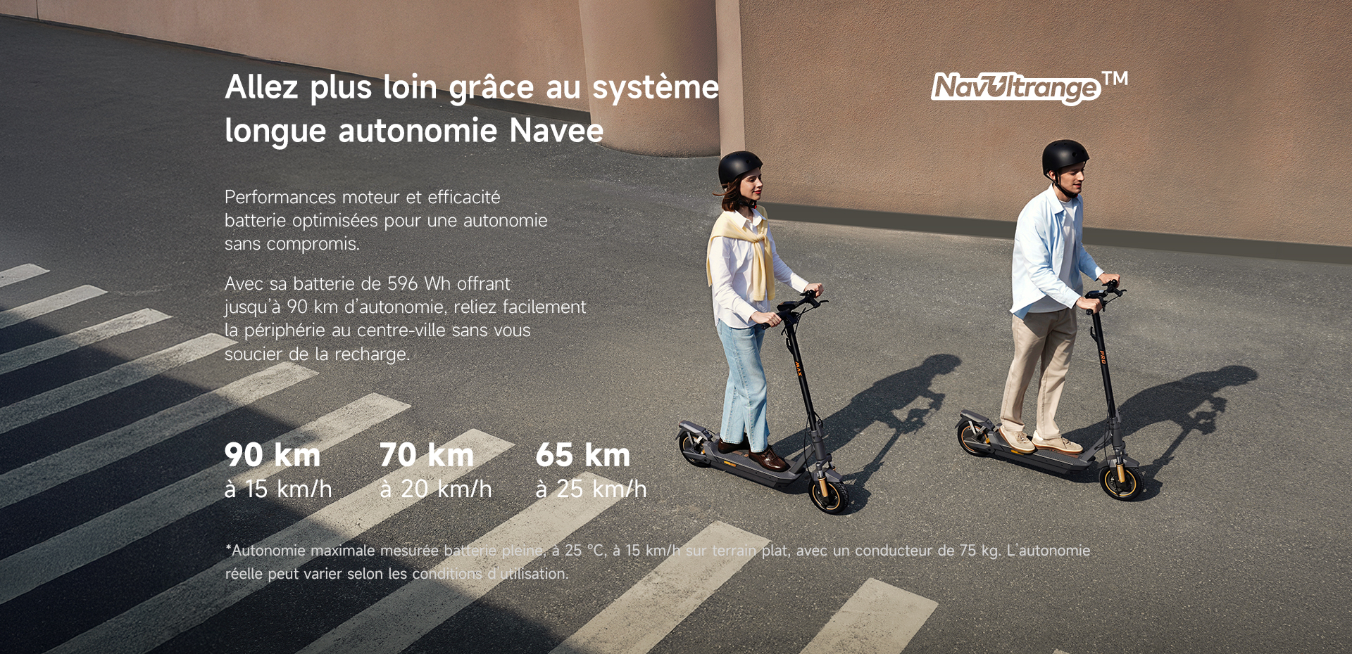 Allez plus loin grace au systeme longue autonomie Navee