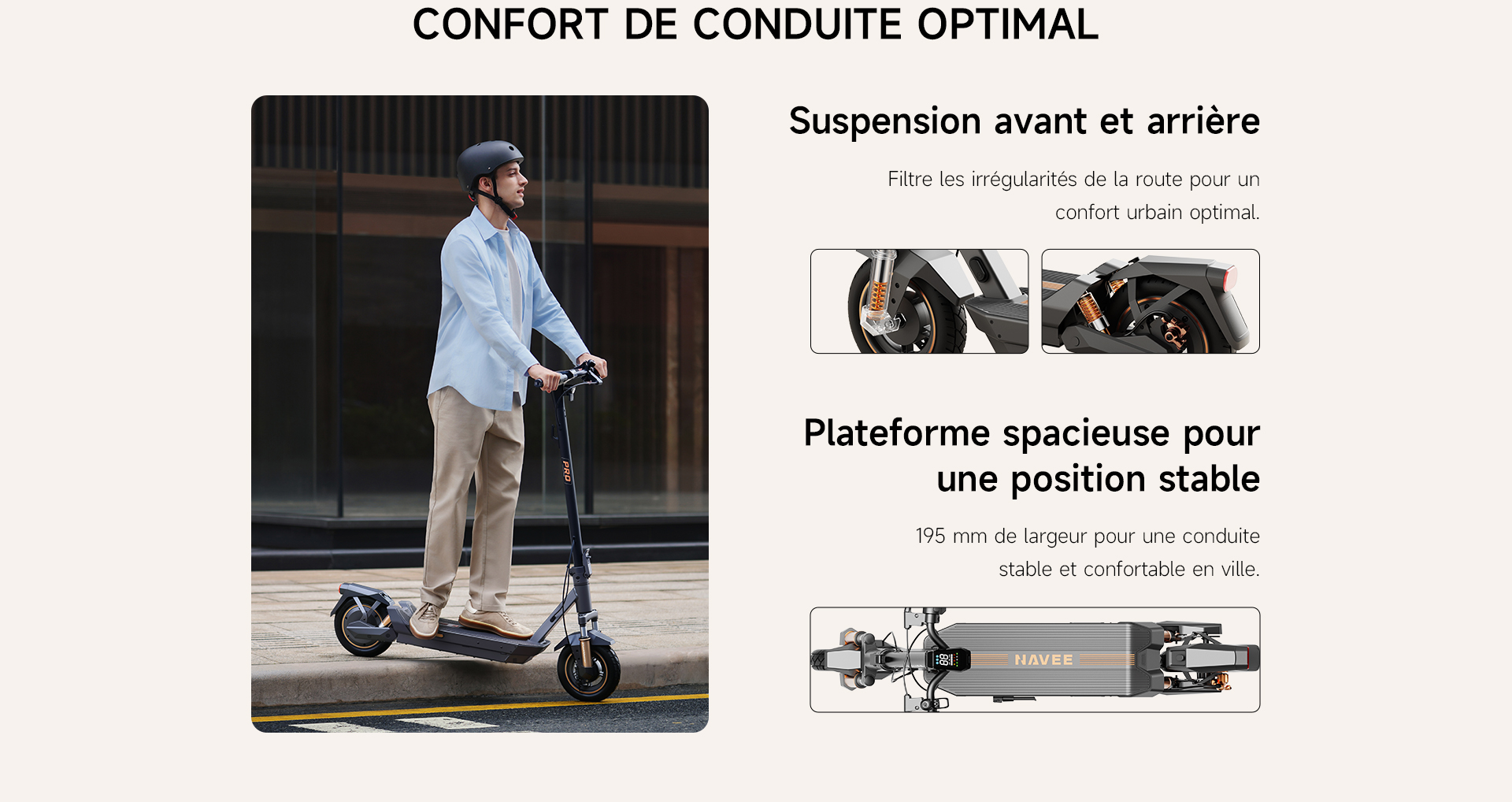 Confort de conduite optimal